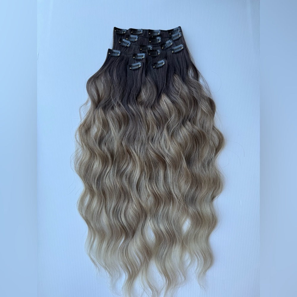 Ombre Brown to Blonde Hair Extensions
